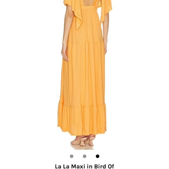 La la Maxi in Bird of yellow by free people. Size M - Picture 4 of 5